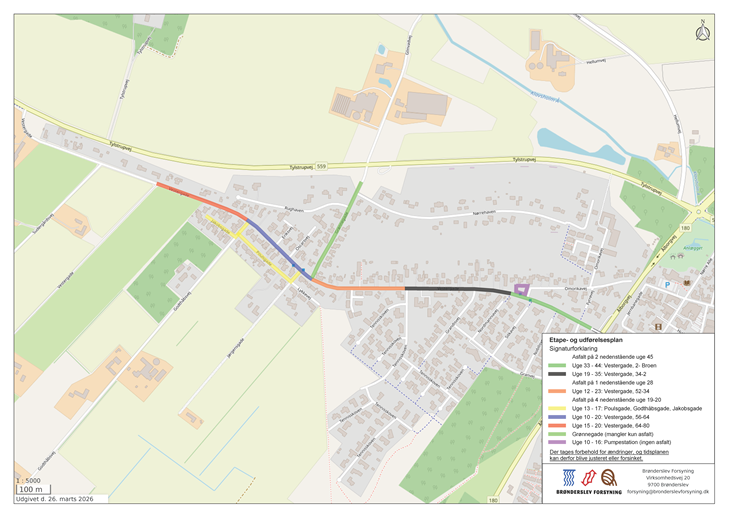 Etape- og udførelsesplan ved Hjallerup Vestergade